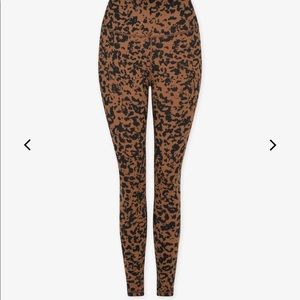 Matching leopard leggings